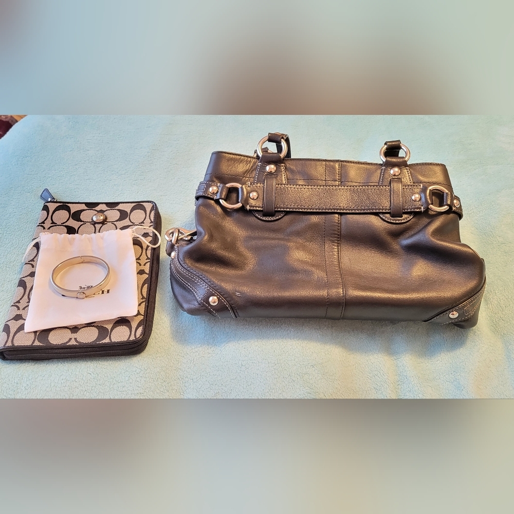 COACH 2008 CARLY SATCHEL BUNDLE SET EUC